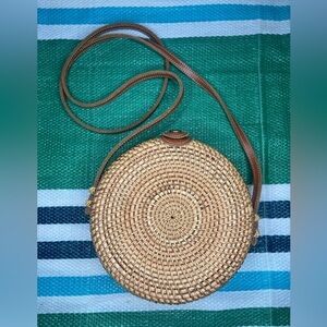 ✨🎉 Hand Woven Circle Crossbody Purse Bag